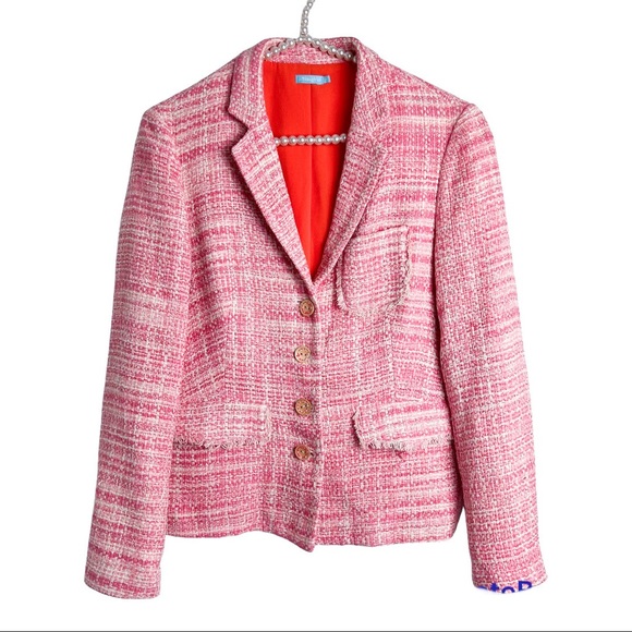 J. McLAUGHLIN Blossom Tweed Blazer Jacket - Picture 1 of 9